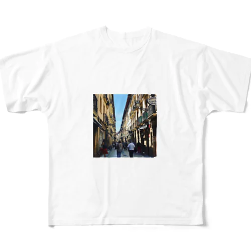 バスクのバル　風景 All-Over Print T-Shirt