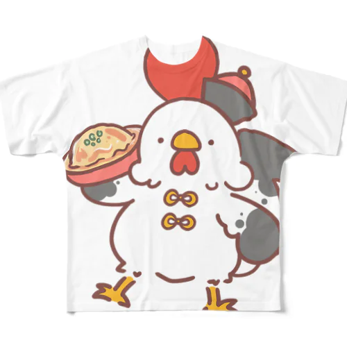 にわとり天津飯 フルグラフィックTシャツ