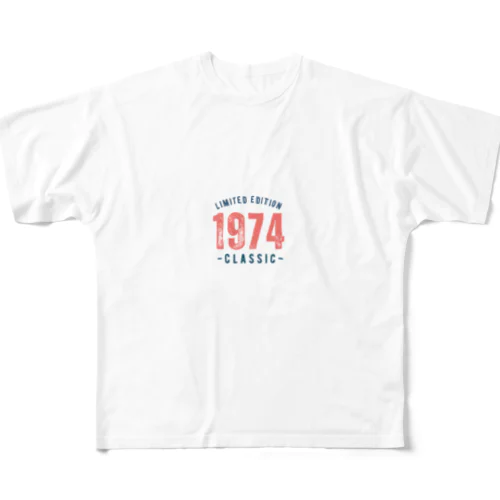 1974年イラスト フルグラフィックTシャツ