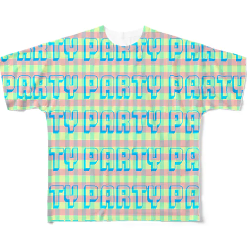 PARTY PARTY PARTY フルグラフィックTシャツ