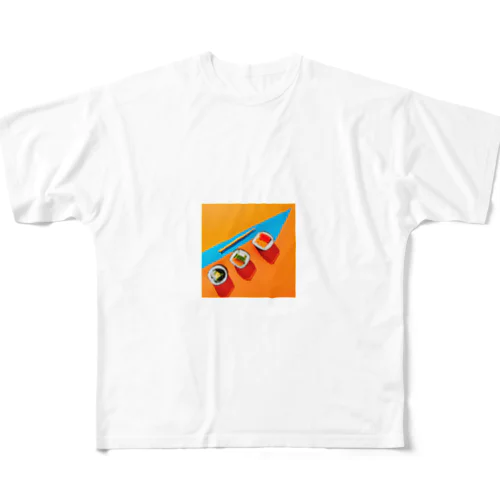 SUSHI フルグラフィックTシャツ