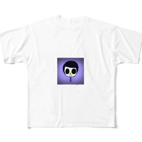 ホネまじめくん フルグラフィックTシャツ