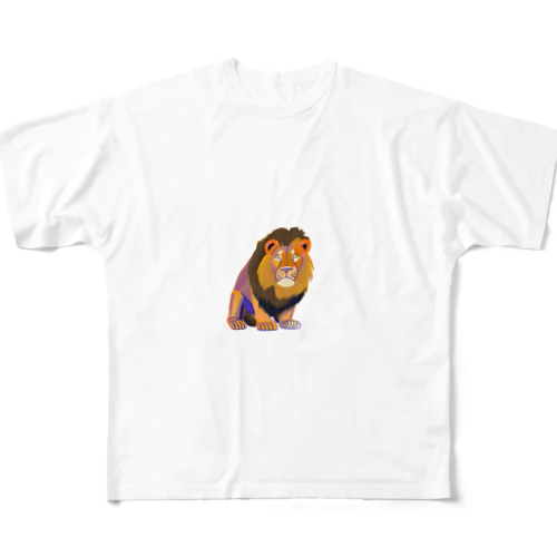 弱そうなライオン All-Over Print T-Shirt