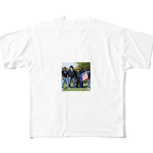 American gangers フルグラフィックTシャツ