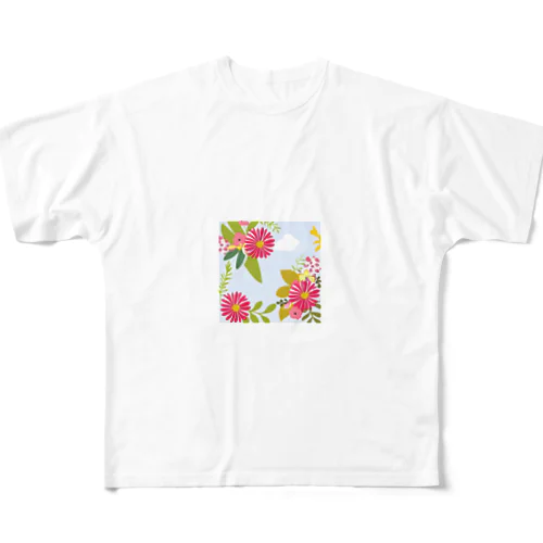 綺麗な花柄グッズ All-Over Print T-Shirt