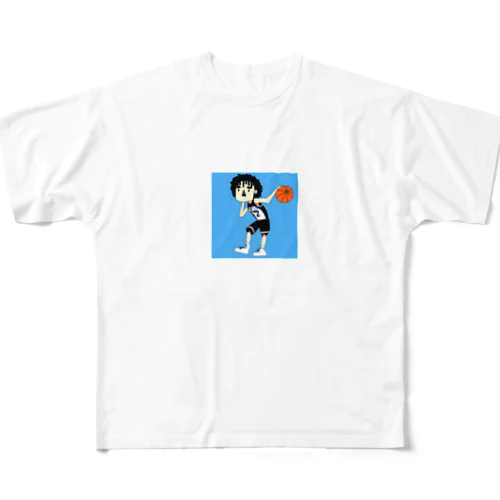 バスケットくん フルグラフィックTシャツ