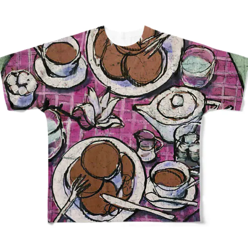 Early spring lunch フルグラフィックTシャツ