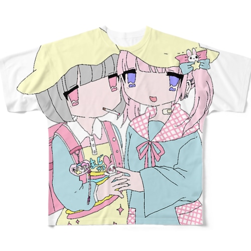 卍女児卍 All-Over Print T-Shirt