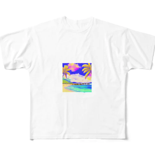 南国グラフィック All-Over Print T-Shirt