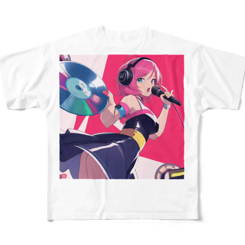 レコードアイドル All-Over Print T-Shirt