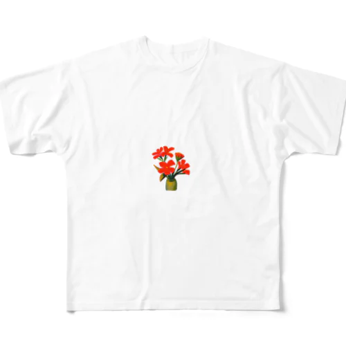 flower フルグラフィックTシャツ