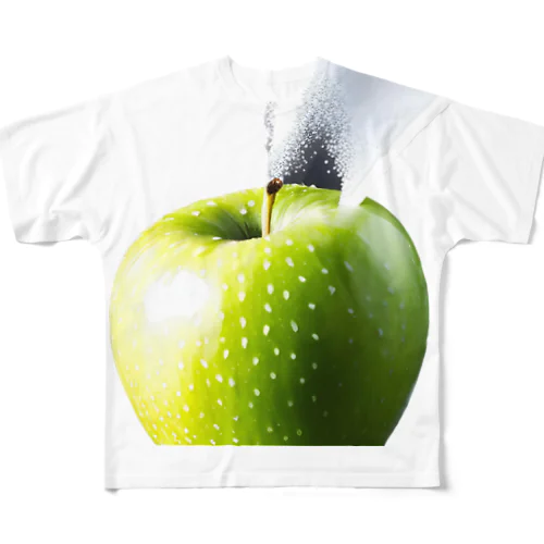 新鮮！グリーンアップル All-Over Print T-Shirt