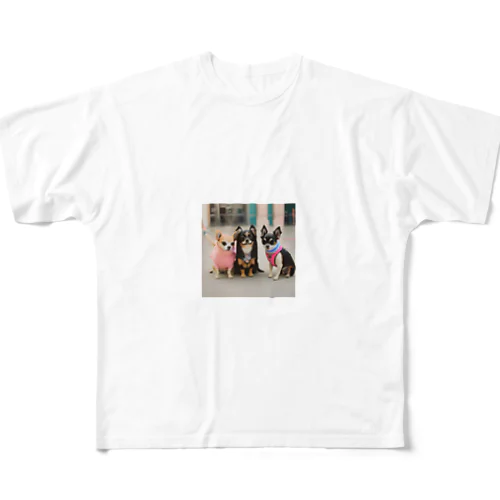 ラブリーナチワワトリオの冒険 All-Over Print T-Shirt