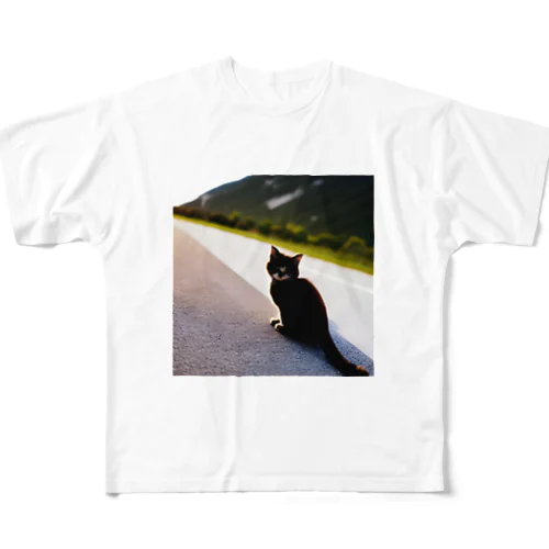 可愛すぎてたまらない、子猫グッズ フルグラフィックTシャツ