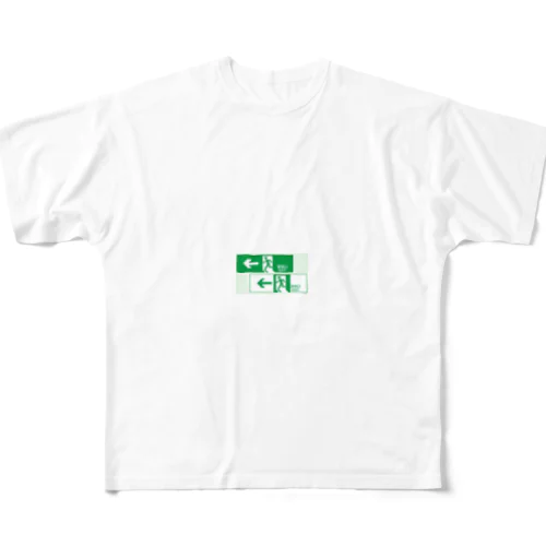 ハザードサイン フルグラフィックTシャツ