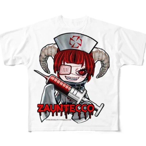 ハロウィン💉お注射しちゃうゾ🩸ゾウンテッ子 フルグラフィックTシャツ