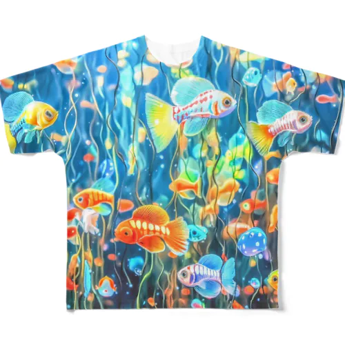 Guppy Happy #01 All-Over Print T-Shirt