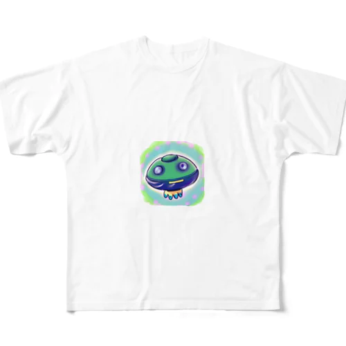 体調を崩したUFO... フルグラフィックTシャツ