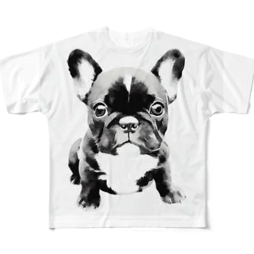 フレンチブルドックの仔犬グッズ All-Over Print T-Shirt