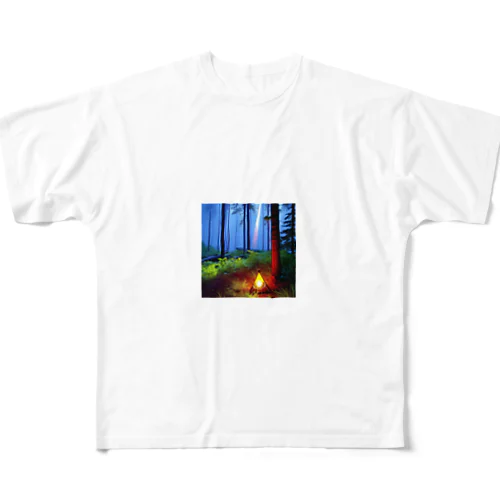 森の中 All-Over Print T-Shirt