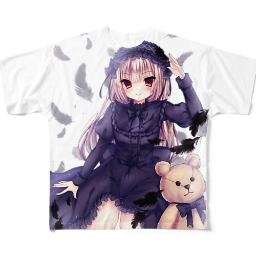 くまとゴスロリ All-Over Print T-Shirt