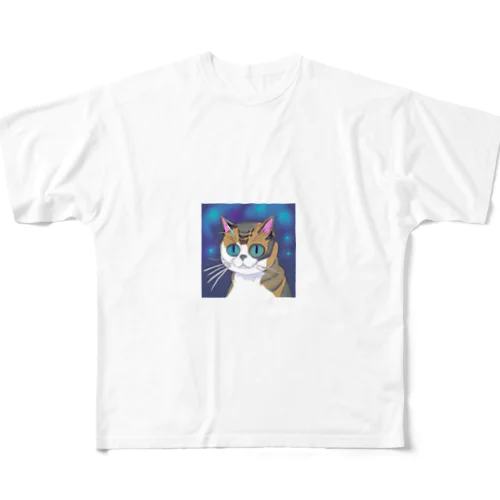 ターミネーター猫 フルグラフィックTシャツ