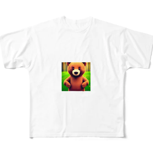 いばりクマちゃん フルグラフィックTシャツ