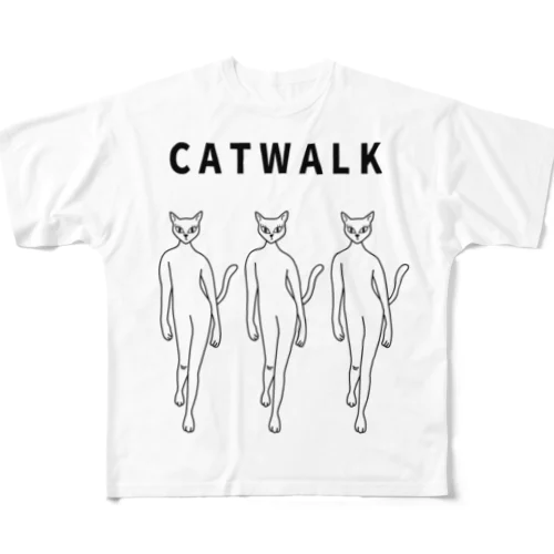 キャットウォーク フルグラフィックTシャツ