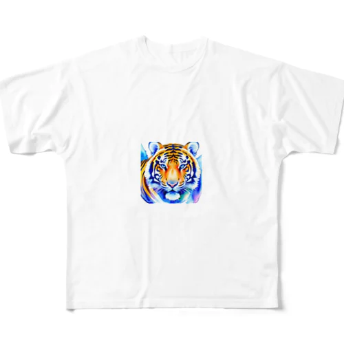 ワイルドな虎🐯 フルグラフィックTシャツ