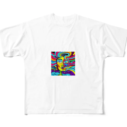 靡かれる女性 All-Over Print T-Shirt