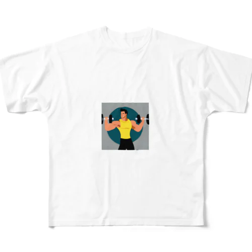 筋トレ欲爆上げグッズ All-Over Print T-Shirt