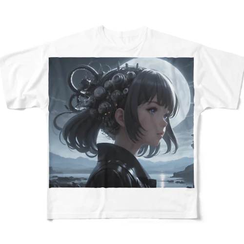 Sci-Fi少女 フルグラフィックTシャツ