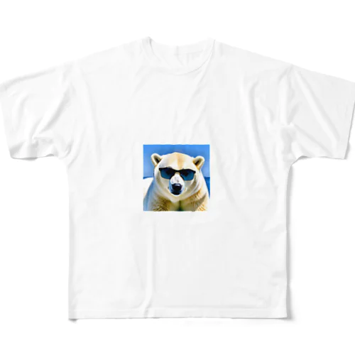 シロクマ フルグラフィックTシャツ