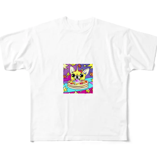 チワワの宇宙大冒険へレッツゴー！パンケーキの秘密を解き明かす All-Over Print T-Shirt