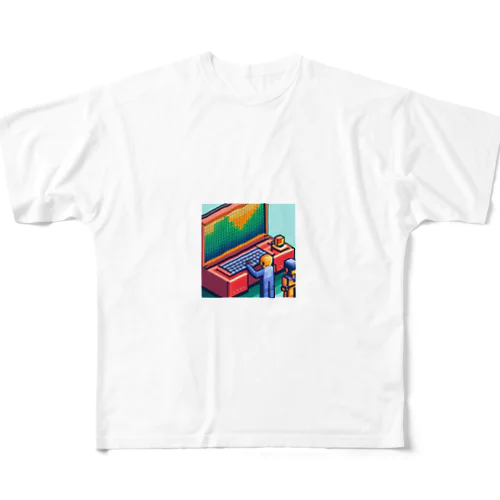 ドットエンジニア ミニフィグ All-Over Print T-Shirt