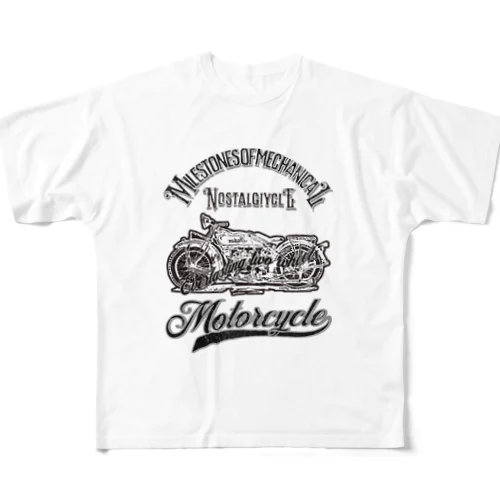 ノスタルジックル、メカニカルtシャツのマイルストーン All-Over Print T-Shirt