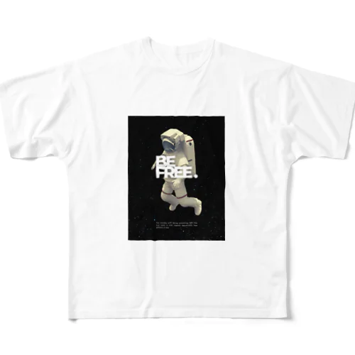 BE FREE フルグラフィックTシャツ