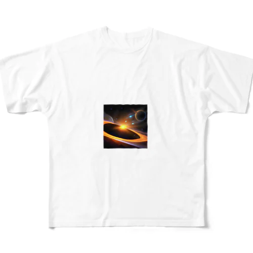 幻想的な宇宙 フルグラフィックTシャツ