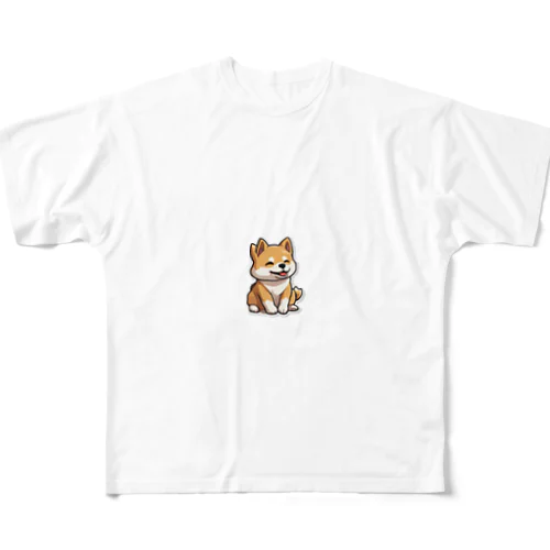 子ども好きの柴まるくん All-Over Print T-Shirt