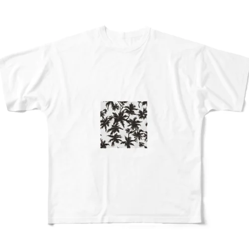 ワイキキビーチ風はっぱ！ All-Over Print T-Shirt