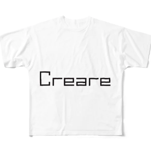 クレアーレ　シンプルロゴ フルグラフィックTシャツ