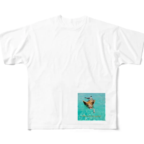 海のかけら - ピグとバード All-Over Print T-Shirt