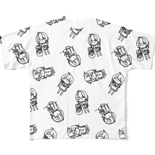 やらかしえびーず All-Over Print T-Shirt