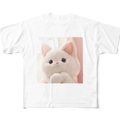 おねがいネコちゃん All-Over Print T-Shirt