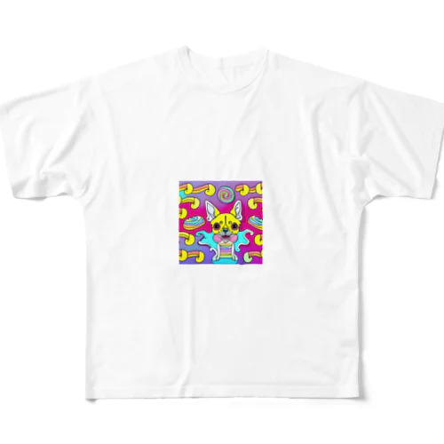 笑える未来のチワワ！ファンタジーワールド All-Over Print T-Shirt