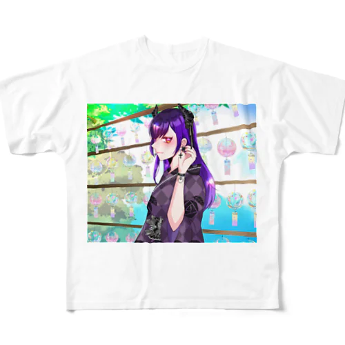 浴衣黒娘！ フルグラフィックTシャツ