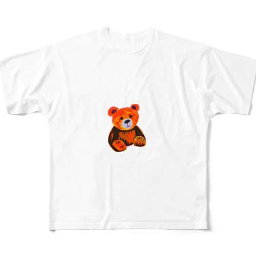 はらぺこクマさん フルグラフィックTシャツ