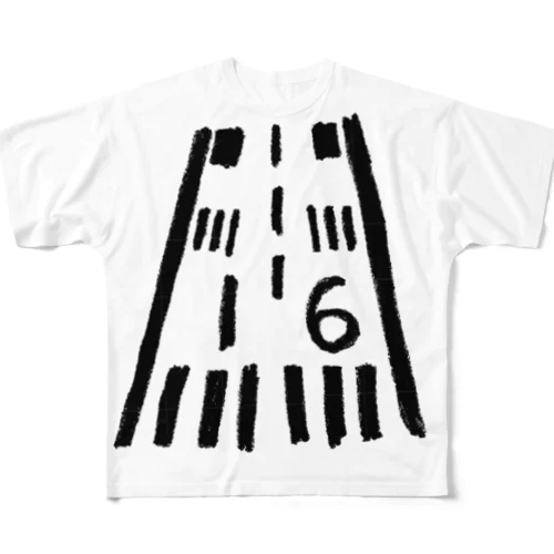 滑走路 / Runway All-Over Print T-Shirt