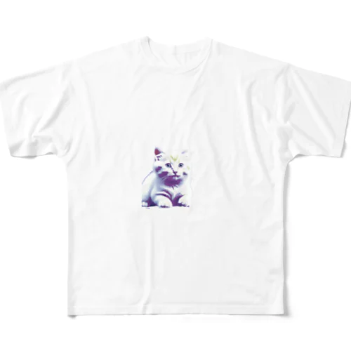 セピア猫ちゃん All-Over Print T-Shirt