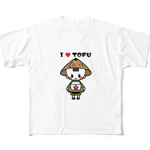 豆腐小僧 フルグラフィックTシャツ